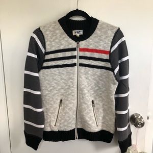 Jolt sweater with stripes
